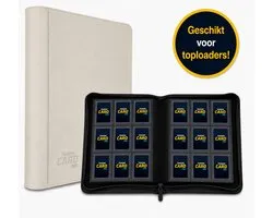 TradingCardPro - Classeur de collection de Luxe à chargement par le haut - Classeur pour 288 cartes de collection dans le toploader - Classeur de collection pour toploaders - 18 pages - 9 pochettes - - Qualité Premium - Classeur Wit