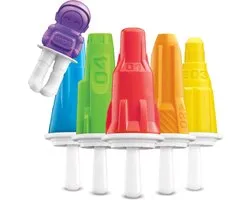 Zoku - IJsjesmaker - IJslollie maker - IJsvormpjes - Maak Je Eigen IJsjes - Space Pops - Ruimtevaart - Set van 6 stuks