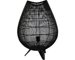 Light & Living Tafellamp Yumi - Zwart - Ø40cm - Modern