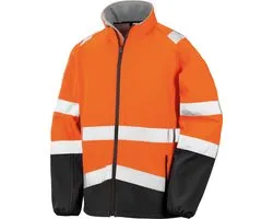Regatta Printable Safety Softshell Jacket RT450 - Fluorescent Orange/Black - XL