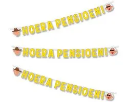 LUQ – Pensioen Slinger – 3 m – Papier – Luxe Afscheid Party Decoratie – Retirement Feest Versiering – Direct Ophangen