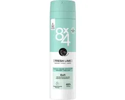 8x4 Deodorant Spray No.7 Fresh Lime - 150ml
