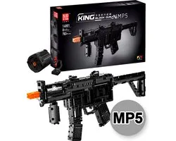 Mould King 14001 MP5 Technic auto machine ww2 gun bouwset | Army leger pistool modelbouw | Creator classic nerf motor guns bouwpakket | Technische speelgoed expert ideas voor volwassenen | Accu niet geschikt voor Lego | Bouwdoos met 783 bouwstenen