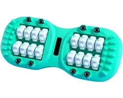 Voetmassageroller - Spierroller Lichaam - Spierontspanning Bevorderen - Dubbele Roller Ontwerp - 34 x 15 x 5 cm - Grijs