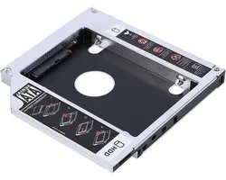 Contenu en HTML - Baie de disque dur Hdd Caddy Zwart 12,7 mm - Boîtier en aluminium SATA Hdd SSD - Caddy de baie de disque dur - Adaptateur DVD optique pour ordinateur portable.