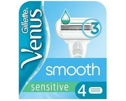 Gillette - Venus Smooth - Sensitive - Zachte scheerbeurt - 4 Navulscheermesjes