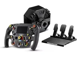 Thrustmaster T598 Direct Drive Sim Racing Bundle (PS5 / PS4 / PC) – T598 Servo Base (5Nm/10Nm Peak) + Ferrari SF1000 Formule Stuurwiel + Raceline Pedals III – Next-Gen Direct Axial Drive Racestuur Set