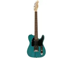Guitare électrique Fazley Outlaw Series Coyote Basic SS - Style T corps aulne confort moderne - Manche érable profil C - 22 frettes avec housse