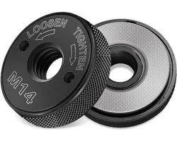 2 stuks snelspanmoer M14, Haakse Slijper Quick Release Moer, Universele haakse slijper-accessoires, flexibele snelspanmoer geschikt voor Einhell haakse slijper met een M14-opname