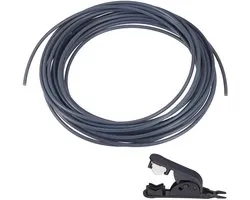PTFE slang 10 meter, 4 mm x 2,5 mm, PTFE tube voor 3D-printer met cutter, compatibel met Bambu Lab A1 Mini/A1/P1P/P1S/X1C/AMS/P1/X1 en Creality K1/K1 Max/Ender 3 V3, voor 1,75 mm filament