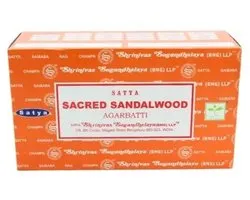 Satya - sacred sandelwood - wierook - doos 12 stuks
