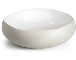 Medard de Noblat - Oslo White - Schaal 34 x 34 x 11.5 cm - Stoneware