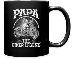 Papa The Biker Legend Motor Liefhebber Mok Uni