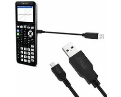 GO SOLID! kabel 1m geschikt voor Texas Instruments TI-84 Plus Rekenmachine
