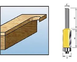 Makita D-10481 Freesbit Kantenfrees + lager S 8mm 12,7x25,4mm