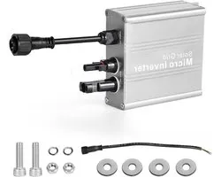ByShane - Grid Tie Inverter 120W - Zonne-energie - Micro Inverter - MPPT - Sinusgolf - Zonnepaneel - AC Uitgangskabel - Zilver