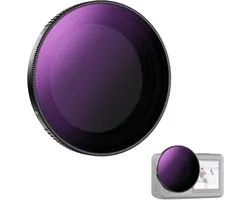 Filtre ND variable pour DJI Osmo Action 5 Pro/4/3, ND64-256 6-8 Stops, Verre optique HD multicouche, Accessoire Neutral Density pour caméra d'action