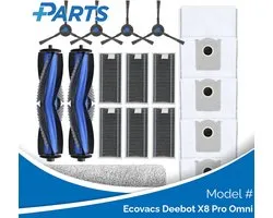 Kit d'entretien Ecovacs Deebot X8 Pro Omni (alternative Plus.Parts® au modèle DKT060175)