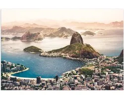 WallClassics - Poster (mat) - Pain de Sucre Rio de Janeiro - 150 x 100 cm Photo sur papier poster avec aspect mat