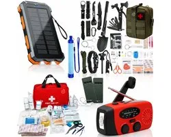 Twenty4seven® Ultimate Home Emergency Kit - Kit de Survie et kit de survie - Guerre, panne de courant et catastrophes - Inc. Radio d'urgence, filtre à eau, couverture d'urgence, Éclairage de secours , etc.