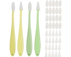 Spons Pennen - 4 Stuks - Doezelaar - Kunstenaarsbenodigdheden - Gumstiftenset - Schetsen en Tekenen - Blending Spons - Tekenen - Spons-gummetjes - Papierwisser - met 40 vervangende sponskoppen - Voor wrijving, schetsen, vegen, kwasten