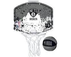 Basketball Basket Wilson Brooklyn Nets Mini Grey
