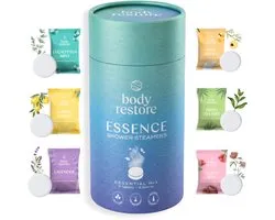 Body Restore Showerteamers Essence Variety Mix - Coffret cadeau de Luxe (6 pièces) - Cadeau idéal pour les vacances, les anniversaires et la fête des mères