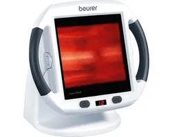 Beurer IL 50 Infraroodlamp - Rood licht therapie voor Spieren, Gewrichten & Verkoudheid - Warmtelamp met Groot Bestralingsoppervlak (30×40 cm) - Timer & Automatische Uitschakeling - Medisch Gecertificeerd
