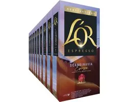 L'OR Espresso Destinations Scandinavia Capsules de café - 10 x 10 capsules