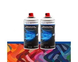 Spuitbus Autolak KIA Kleurcode ABP - AURORA BLACK-MET. - 150ml + Spuitbus BLANKE LAK - 150ml
