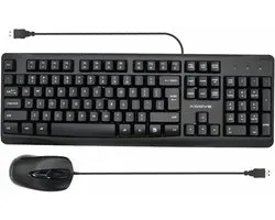 Clavier et souris filaires QWERTY Xssive - Clavier et souris - Ergonomique - Clavier et souris filaires universels