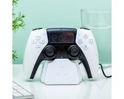 PlayStation PS5 Controller Alarmklok – Officieel Gelicentieerde Sony Merchandise Digitale Witte Klok Met Datum, Cadeau‑accessoire voor Gamer, Slaapkamerdecoratie – Paladone