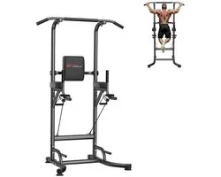 Power Tower Dip Station Pull Up Bar PowerTower multifonctionnelle Push Up Entraînement Exercices abdominaux pour la salle de sport à domicile Entraînement de force