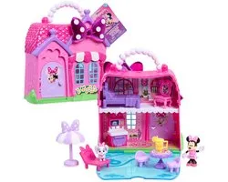 Disney Junior Minnie Mouse - Mini maison de poupée – Maison de jeux portable avec Minnie Mouse et Cream Puff
