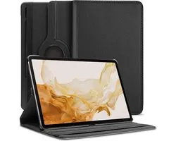 Étui avec support rotatif à 360 degrés pour Samsung Galaxy Tab S8 Plus 2022 / S7+/ S7 Plus / Tab S7 FE 5G 12,4 pouces 2020 - Étui avec Sleep automatique pour SM-X800/X806/T733/T736/T738/T970/T975/T976 - noir