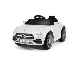 Oryxearth Elektrische Kinderauto 6V Wit – Met Afstandsbediening 2.4G, Bluetooth Muziek, USB, Toeter, LED Verlichting, AGM Accu, 25W Motor – 2-5 km/u – Voor Kinderen 3-6 Jaar