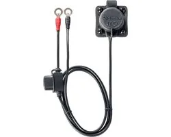 OptiMate O-97P24 MagCode 24V KIT - Port de charge magnétique – Connexion batterie à montage sur panneau avec fusible 15A & câble 100cm
