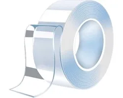 DrPhone TitanStick - Tape adhésif double face - Tape Ultra résistant - Largeur 30MM - 2 mètres - Résistant à l'eau - Élastique - Transparent