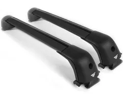 Galeries de toit adaptées aux barres de toit ouvertes Toyota Rav 4 2006 à 2013 - Aluminium - Capacité de chargement élevée 100kg - Wingbar Zwart - Merk Farad