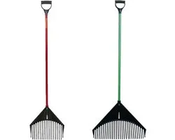 Golden Gark Multi Rake Combi - Pour ratisser, pelleter et tamiser - Rouge standard et vert XXL