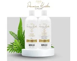 Premium Keratin Caviar - Kit de traitement à la kératine brésilienne 2 x 500 ml