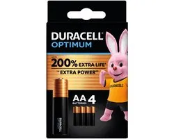Duracell Alkaline Batterijen Optimum AA - 4 x 4 stuks - Voordeelverpakking