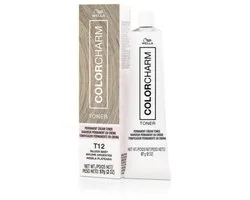 Wella Color Charm Permanent Creme Toner - T12 Silver Mist - Wella toner - Color Charm - Crème toner