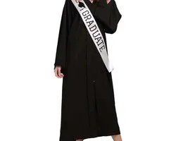 CHPN - Sjerp - Graduate - Geslaagd vlag - Versiering Afstuderen - Cadeautje - Fotoprop - Wit - Unisex