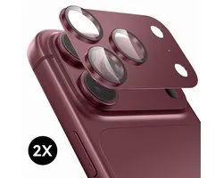 Protection de caméra adaptée à l'iPhone 18 Pro Protection d'écran d'objectif de caméra - Bordeaux - Protecteur d'écran - 2 pièces - Protection de caméra adaptée à l'iPhone 18 Pro Protection de caméra - Verre trempé
