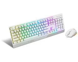 MSI VIGOR GK30 COMBO - Toetsenbord en Muis combo - Qwerty - Wit