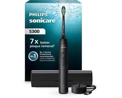 Philips Sonicare 5300 Series - Elektrische Tandenborstel - Zwart - Reisetui - Wittere tanden - HX7101/02