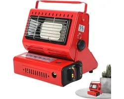 Chauffage de Tente - Radiateur Compact - Camping d'Hiver - Modèle Économe en Énergie - 25 x 24 x 20 cm - Rouge