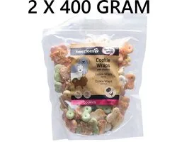 Cocapet by beeztees Hondensnacks - *** 2 X *** Wrapped coockies with chicken Medium 400 gr = 800 gram - sans colorants ni arômes artificiels - biscuits au poulet