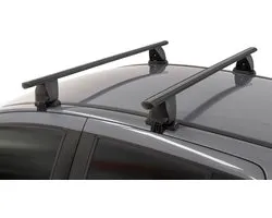 Dakdragers geschikt voor Daihatsu Sirion (M3#) 2005-2010 5-deurs hatchback Menabo Delta zwart